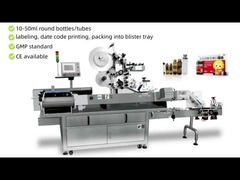 Ampulle- und Durchstechflaschen-Kennzeichnungsmaschine Hochpräzisionskennzeichnung mit Touchscreen und PLC