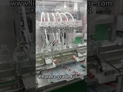 500 ml Infusionsflasche Füll-Stopper-Capping-Linie in Aktion