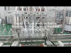 100-500 ml Flaschenwasch-Füll-Verschließung 40 BPM