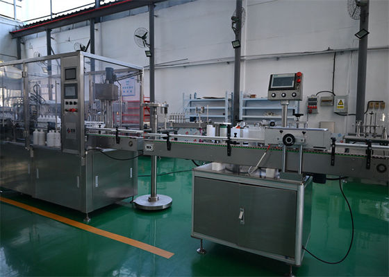 Besorgen Automatische Füllleitung mit Desinfektionsmittel und Antiseptikum (250-1000 ml)
Antikorrosive Wege und explosionssichere Architektur für schwere chemische Verpackungen on-line-Fertigung