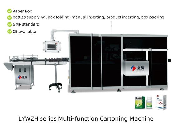 Ein guter Preis. Multifunktionale automatische Kartonmaschine für Pharmazeutika und Kosmetika 180 BPM, GMP-konform, Design für schnelle Umstellung Online
