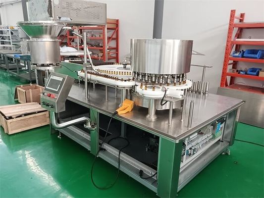 Automatische Füll- und Verschlussmaschine für flüssige und pulverförmige pharmazeutische Erzeugnisse