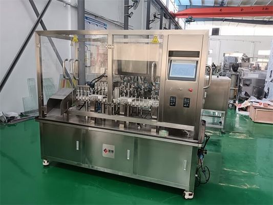 Automatische Gel-Füll- und Deckelmaschine (2-5 g)
Mikrodosierungspräzision mit Servoantrieb für hochviskose Formulierungen