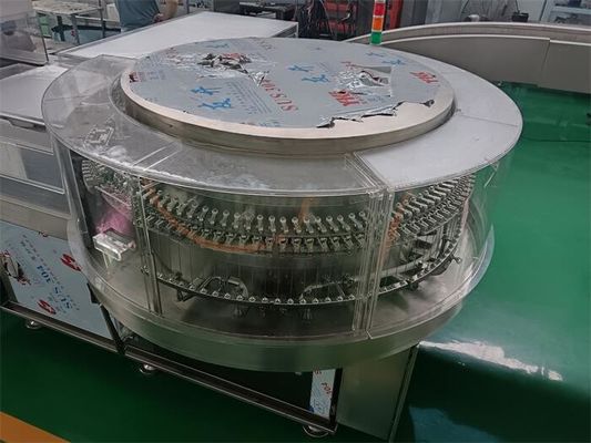 Hochgeschwindigkeitswaschmaschine für 2 ‰ 50 ml vertikale Ultraschallflaschen 3000 ‰ 6000 BPH cGMP-konform, geringer Bruch, WFI & CA 0,22 μm Filtration