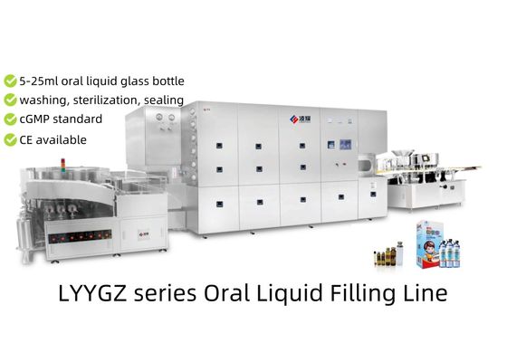 Oralflüssigkeitsfüllmaschine mit 24 Fülldüsen, GMP- und ISO CE-zertifizierte Hochgeschwindigkeitsproduktion 5-25 ml Füllvolumen verstellbar