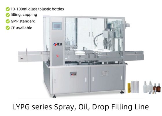 Vial Filling Equipment for High Accuracy essential oil and Essential Oils, GMP Compliant with Nitrogen Purging Technology